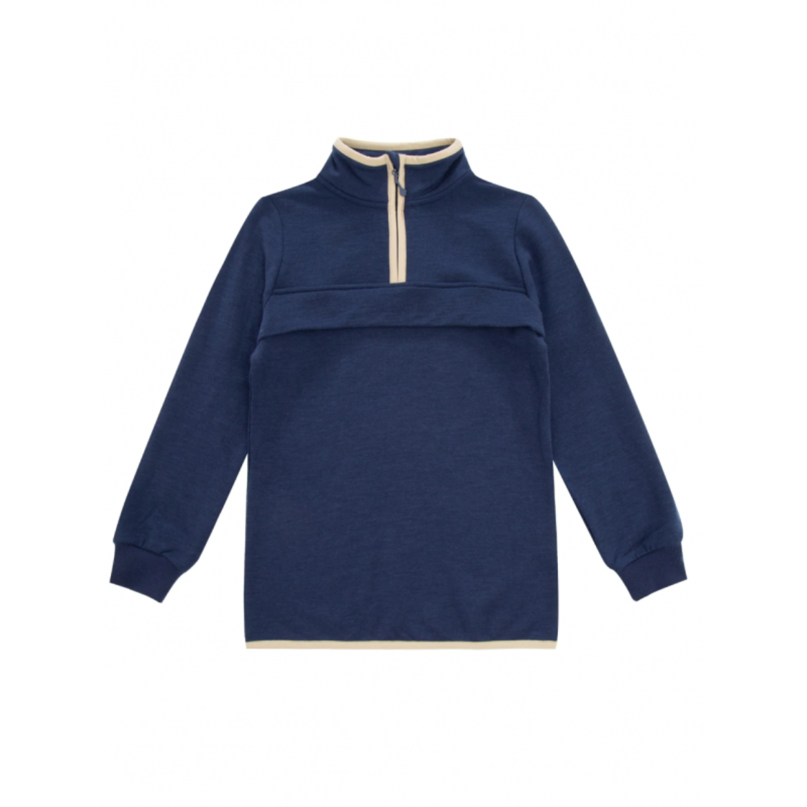 Bilde av WoolLand Moelv sweater brushed fleece boy  Sand